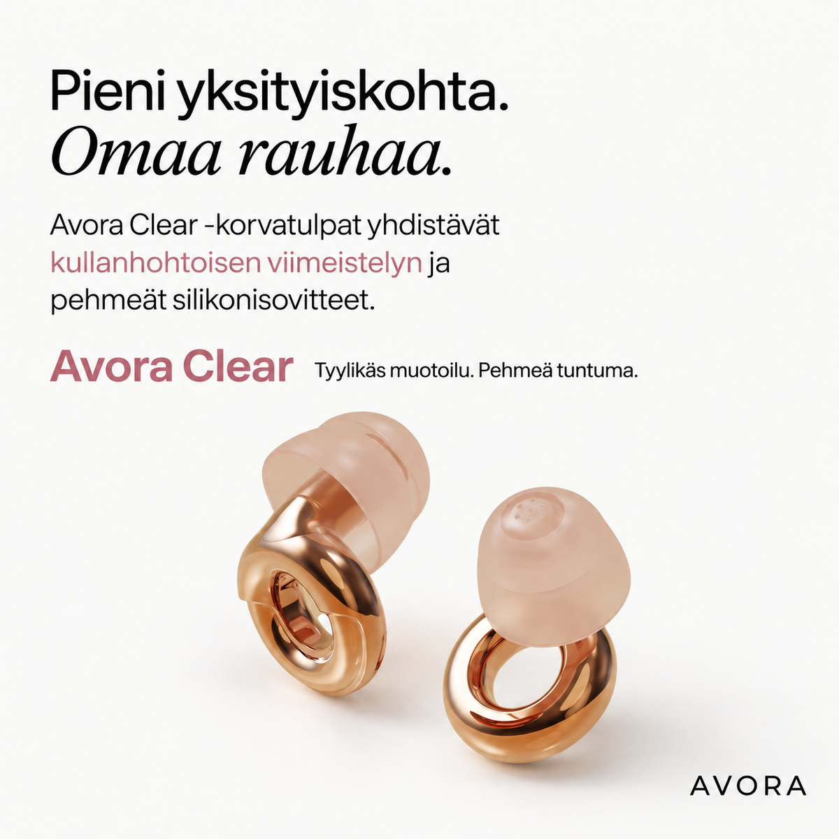 AVORA CLEAR - JOKAPÄIVÄISET KORVATULPAT