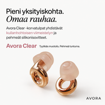 AVORA CLEAR - JOKAPÄIVÄISET KORVATULPAT
