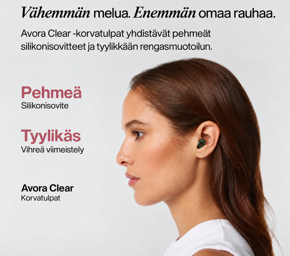 AVORA CLEAR - JOKAPÄIVÄISET KORVATULPAT
