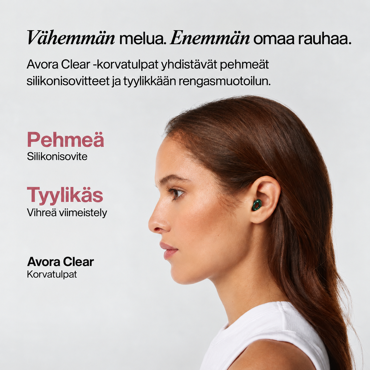 AVORA CLEAR - JOKAPÄIVÄISET KORVATULPAT