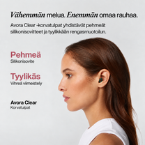 AVORA CLEAR - JOKAPÄIVÄISET KORVATULPAT
